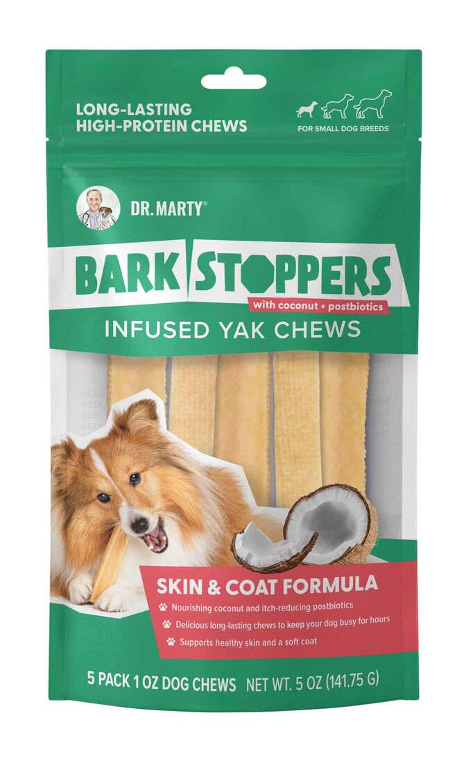 Dr. Marty Bark Stopper Skin & Coat Yak Dog Chew - Image 2