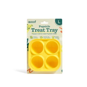 Woof Pupsicle Treat Tray Mold, Extra Large, Yellow