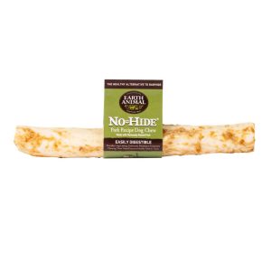 Earth Animal No-Hide Humanely-Raised Pork Large Natural Rawhide Alternative Dog Chew, 1 Count