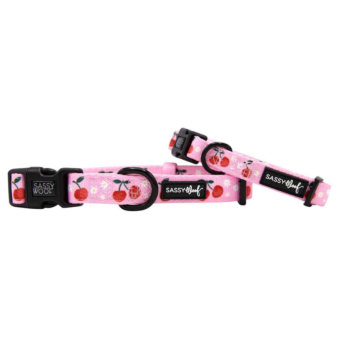 Sassy Woof Dog Collar, Mon Cherry - Image 2