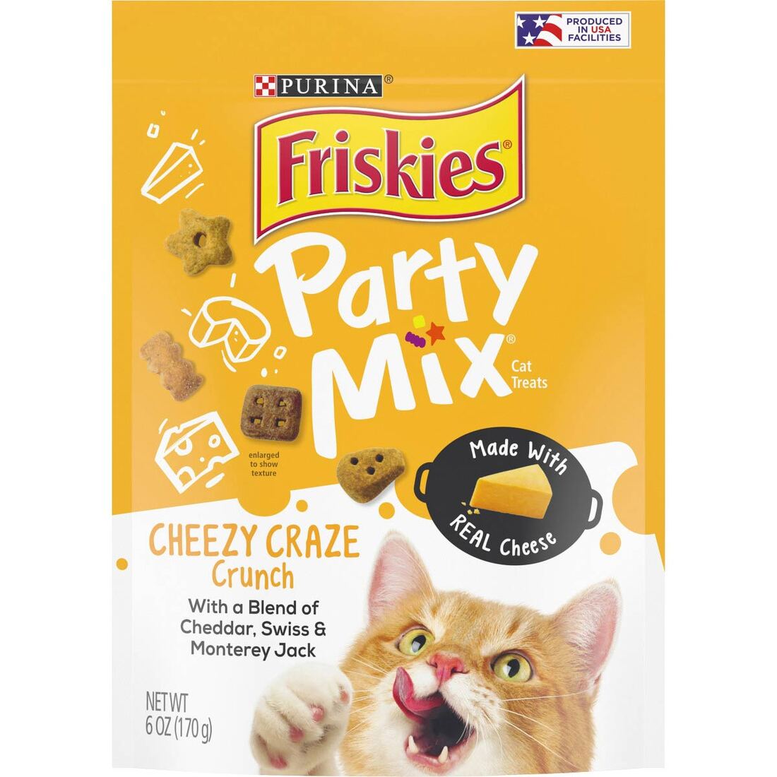 Purina® Friskies® Party Mix™ Crunch Cheezy Craze Cat Treats - Image 2