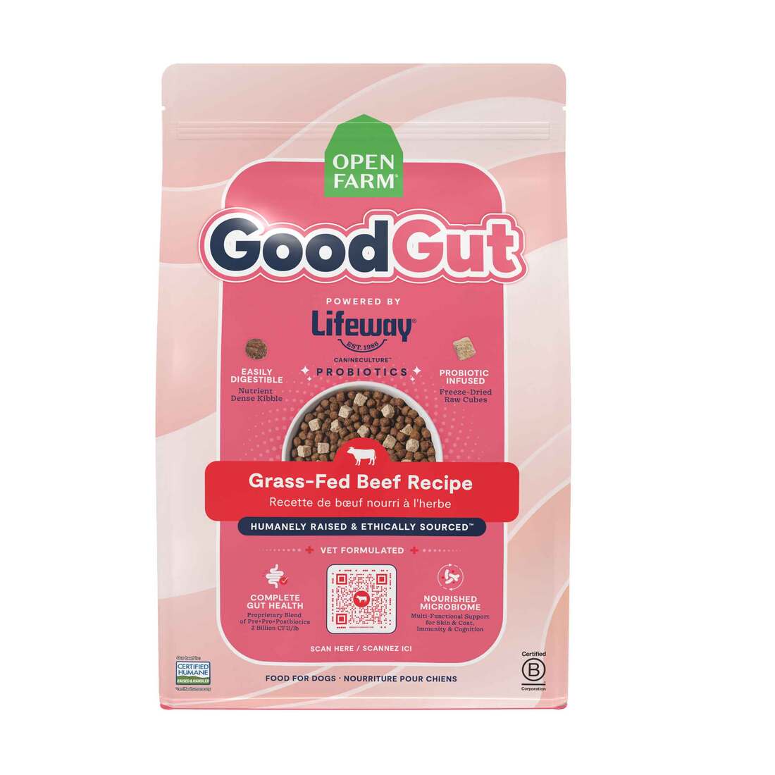 Open Farm GoodGut Grass-Fed Beef Dry Dog Food