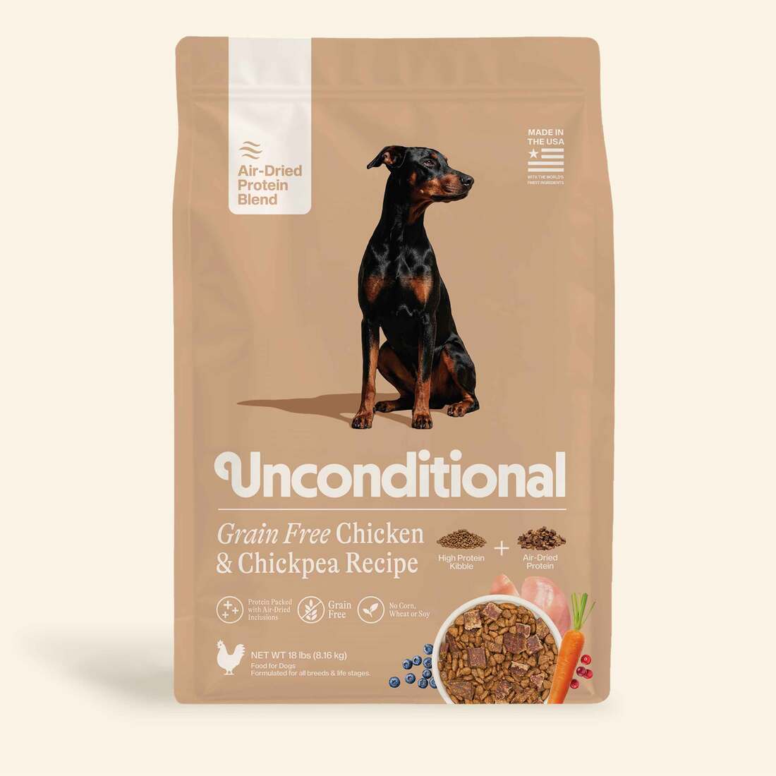 Unconditional Protein Blend Chicken Air Dried Dog Food - Image 2