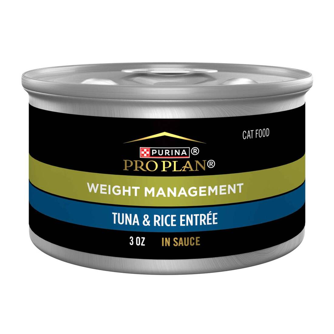 Purina Pro Plan Adult Weight Management Wet Cat Food, Tuna and Rice Entree in Sauce, 3 Ounce Can