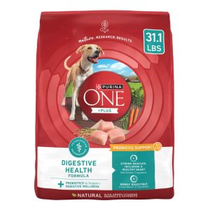 Purina One Plus Digestive Health Formula Dry Dog Food - 31.1 Pound Bag