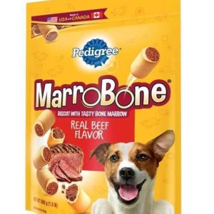 Pedigree Marrobone Real Beef Flavor Snacks for Dogs, 24 Ounces