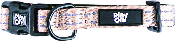 Play On Adventure Reflective Dog Collar, Taupe - Image 4