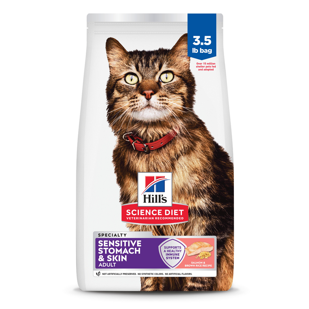 Hill's Science Diet Adult 7+ Perfect Digestion Chicken, Barley & Whole Oats Recipe Dry Cat Food - Image 2