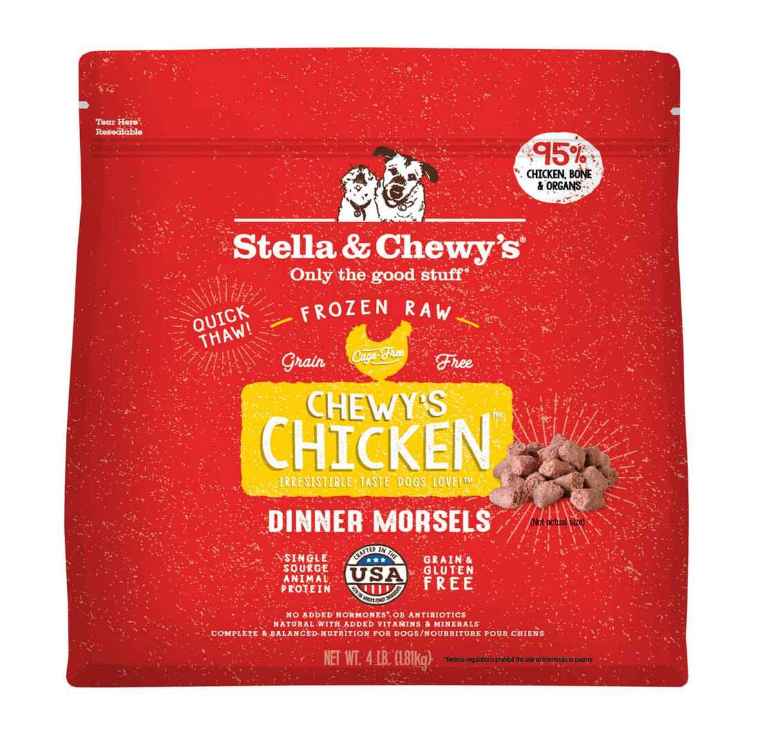 Stella & Chewy's Dog Frozen Raw, Chewy's Chicken Dinner Morsels, 4 Pounds - Not Available for Delive
