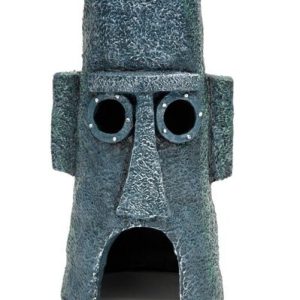 Penn Plax SpongeBob Squidwards Easter Island Aquarium Ornament
