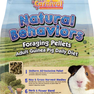 Brown's Natural Behaviors Foraging Pellets Small Animal Guinea Pig Food, 4 Pounds