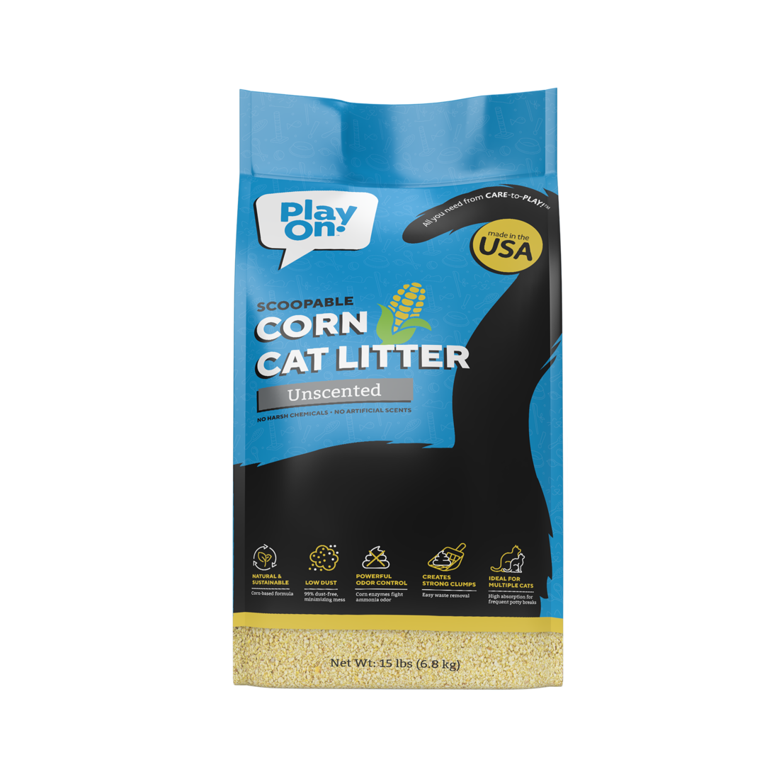 Play On Corn Cat Litter, Unscented