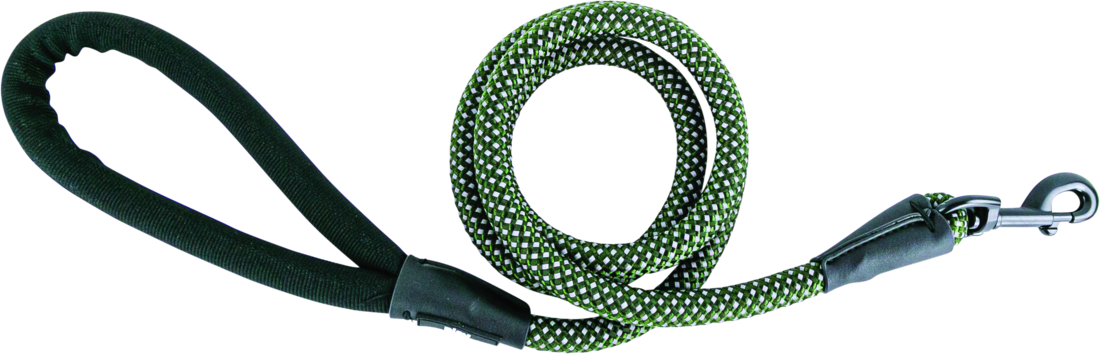 Play On Adventure Reflective Rope Dog Leash, Olive, One Size
