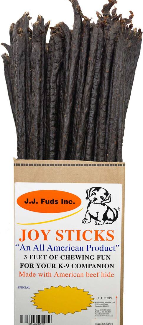 JJ Fuds Beef Joy Stick Dog Treat, 36 Inches