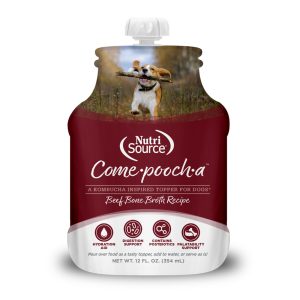 NutriSource Come Pooch A Broth Dog Food Topper, Beef, 12 Ounces