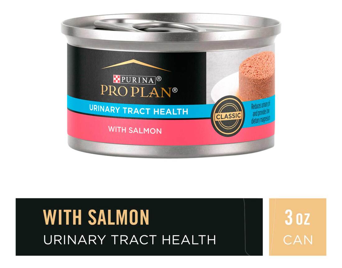 Purina Pro Plan Urinary Tract Health With Salmon Classic Wet Cat Food Pate - 3 Ounce Pull-Top Can