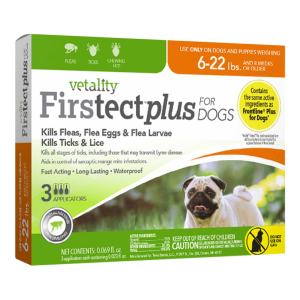 Vetality Firstect Plus For Dogs 6-22 Pounds, 3 Doses