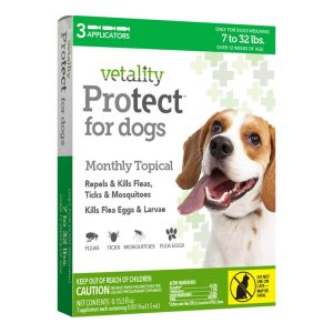 Vetality Protect F&T Topicals for Dogs 7-32 Pounds, 3 Doses
