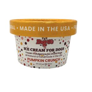 Dog-os Frozen Ice Cream Dog Treat, Pumpkin Crunch, 3 Ounces - Not Available For Delivery