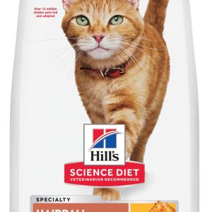 Hill's Science Diet Adult Hairball Control Light Chicken Recipe Dry Cat Food, 15.5 Pound Bag