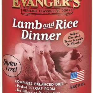 Evangers Heritage Classic Lamb and Rice Wet Dog Food, 12.5 Ounces