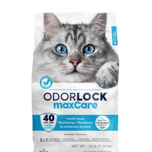 OdorLock maxCare Ultra Premium Clay Cat Litter, 25 Pounds