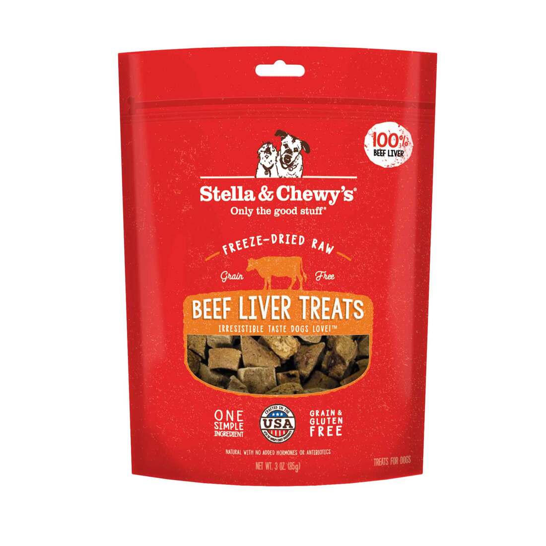 Stella & Chewy's Freeze-Dried Raw Beef Liver Treats, 3 Ounces