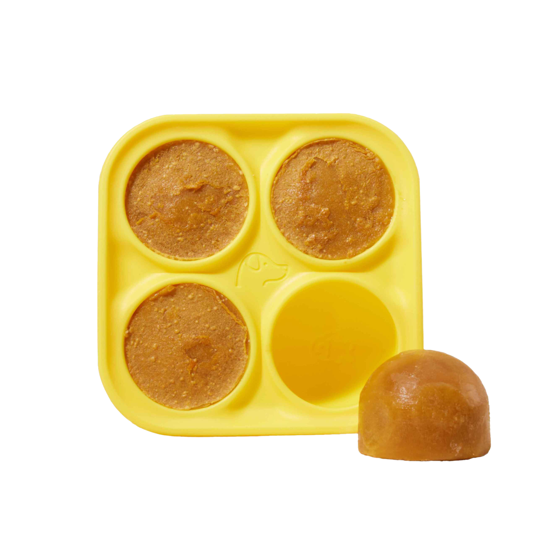 Woof Pupsicle Treat Tray Mold, Yellow