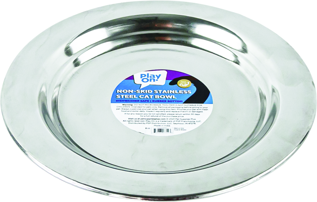 Play On Non-Skid Cat Bowl, 8 Ounces