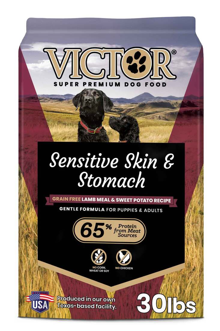Victor Grain Free Sensitive Skin & Stomach Dry Dog Food, Lamb Meal and Sweet Potato