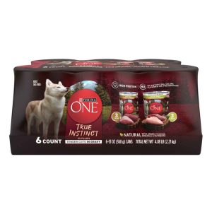 Purina ONE True Instinct Tender Cuts in Gravy With Real Turkey and Venison, and With Real Chicken an