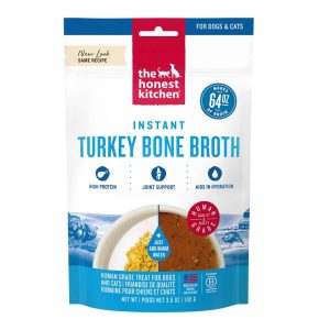 The Honest Kitchen Daily Boosters: Instant Turkey Bone Broth with Turmeric, 3.6 Ounces