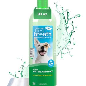 Tropiclean Fresh Breath Plaque Remover Pet Water Additive 33.8 Ounce