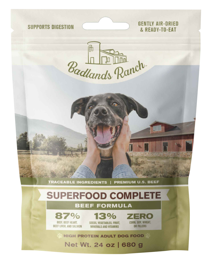 Badlands Ranch Superfood Complete Beef Dog Food