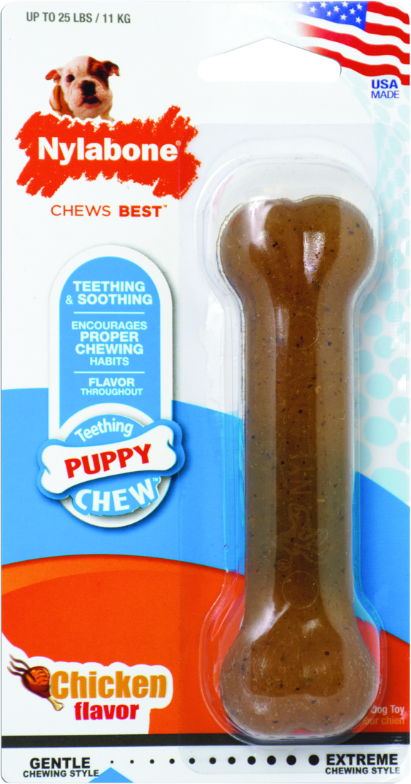 Nylabone Puppy Chew Chicken Flavor Chew Toy