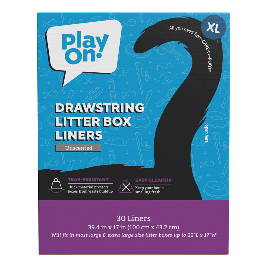 Play On Drawstring Cat Litter Liner, Unscented - Image 3