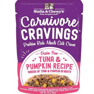 Stella & Chewy's Carnivore Cravings Natural Wet Cat Food, Tuna & Pumpkin Recipe, 2.8 Ounces