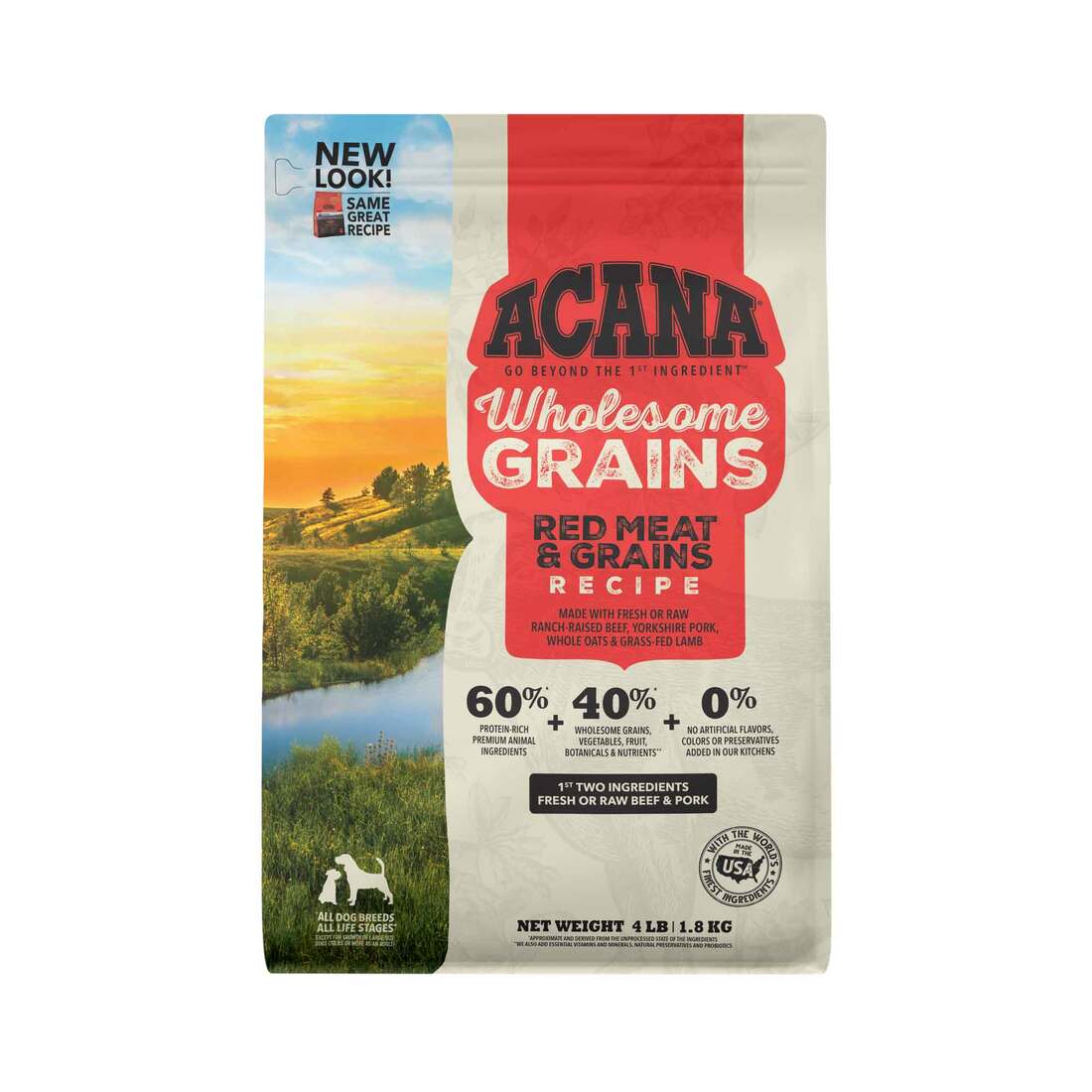 ACANA® Wholesome Grains Dry Dog Food, Red Meat and Grains, Beef, Pork, and Lamb, Gluten Free - Image 2