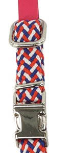 Play On Woven Dog Collar, Red/White/Blue
