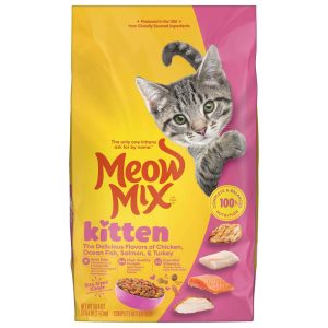 Meow Mix Kitten Lil Nibbles Dry Cat Food, 3.15 Pounds