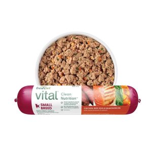 Freshpet Vital, Fresh Dog Food, Grain Free Small Breed Chicken, Beef, Egg & Salmon Recipe Roll 1 Pou