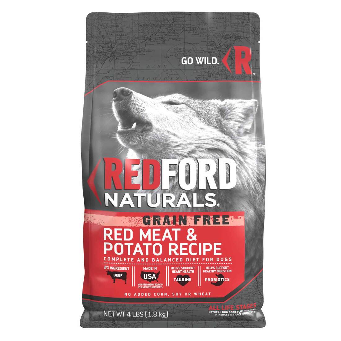 Redford Naturals Grain Free Red Meat & Lentil Recipe Dog Food - Image 2