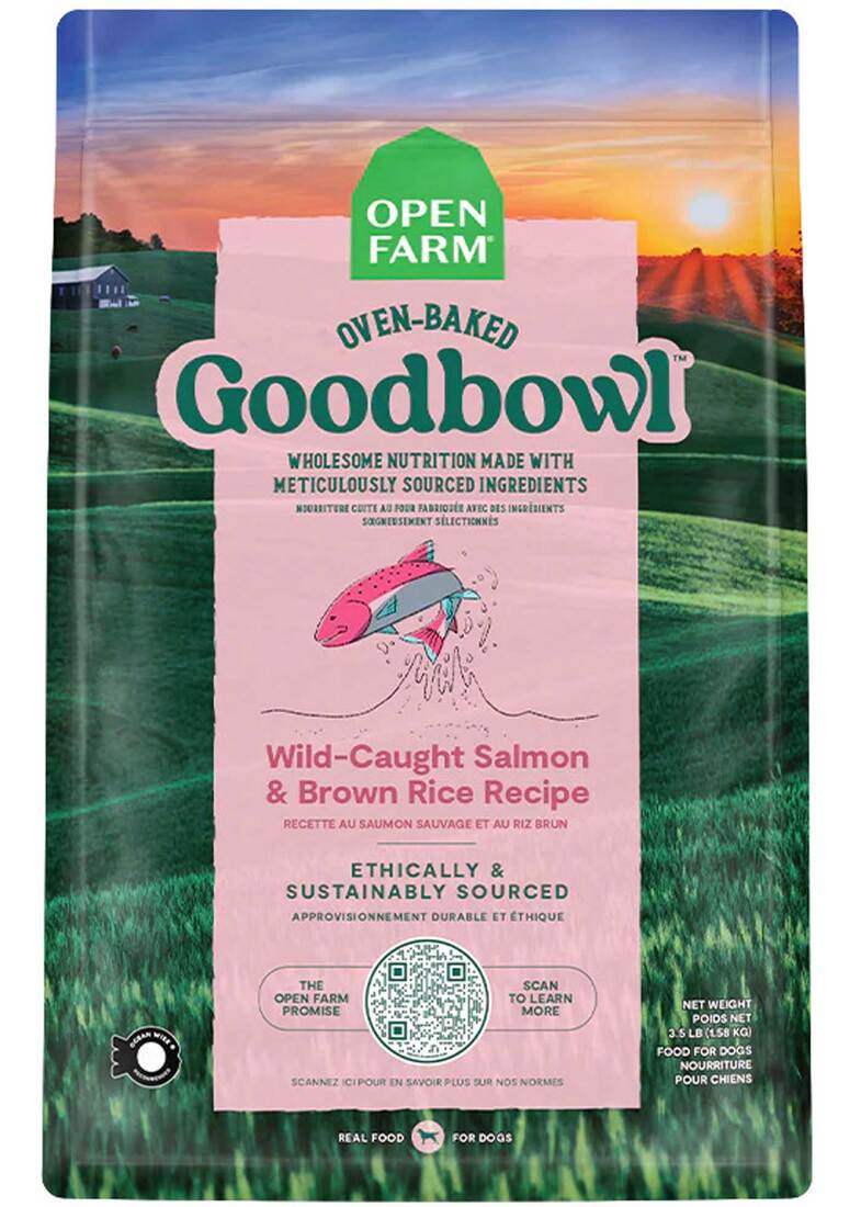 Open Farm Goodbowl Wild-Caught Salmon & Brown Rice Recipe Dry Cat Food, 7 Pounds