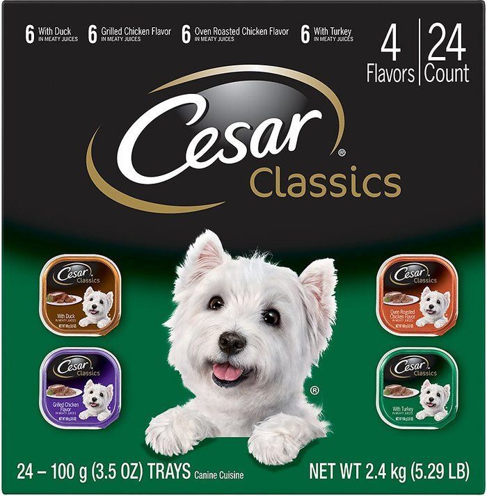 Cesar Classics Pate Poultry Multipack Dog Food Trays, 3.5 Ounces