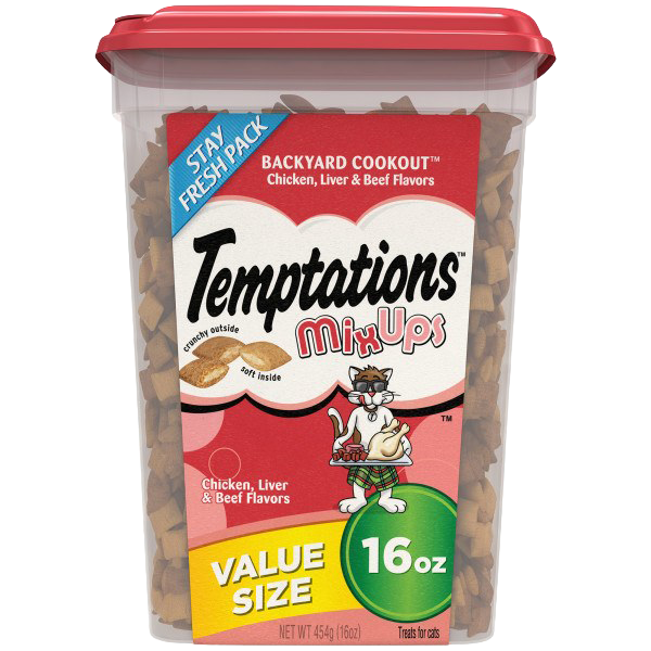 Temptations MixUps Treats for Cats Backyard Cookout Flavor, 16 Ounces