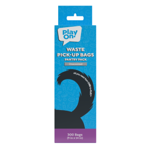 Play On Pantry Pack Waste Bags, Unscented, Black, 1 Roll/300 Bags