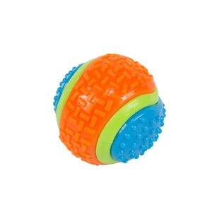 Play On Dog Toy, Plastic Ball With A Bell Inside, 3.2 Inches