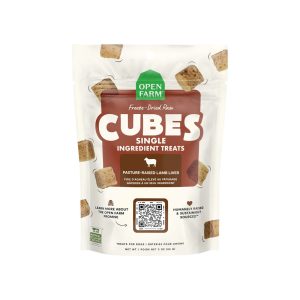 Open Farm Freeze Dried Raw Single Ingredient Cubes Dog Treat