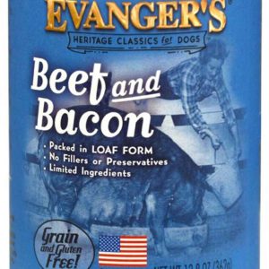 Evangers Heritage Classic Beef and Bacon Wet Dog Food, 12.5 Ounces