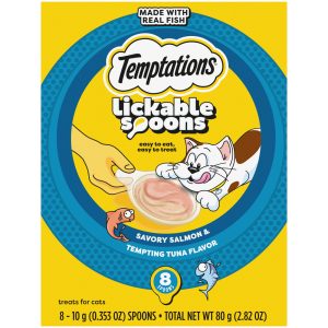 Temptations Cat Treat, Savory Salmon and Tempting Tuna, 8 Count